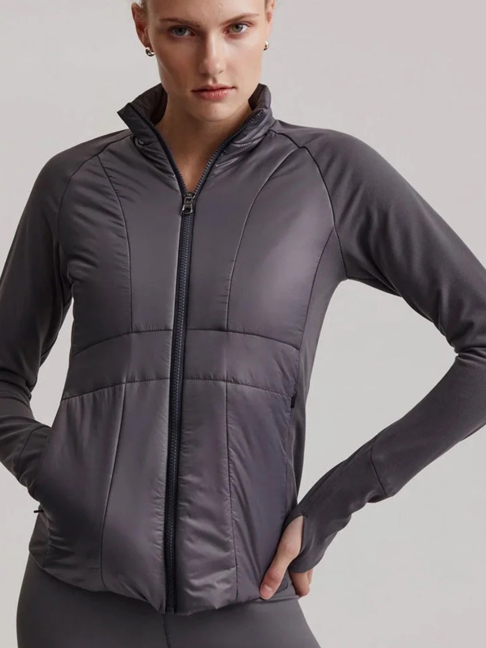Varley NWOT Brittany windproof performance zippered jacket sz L activewear